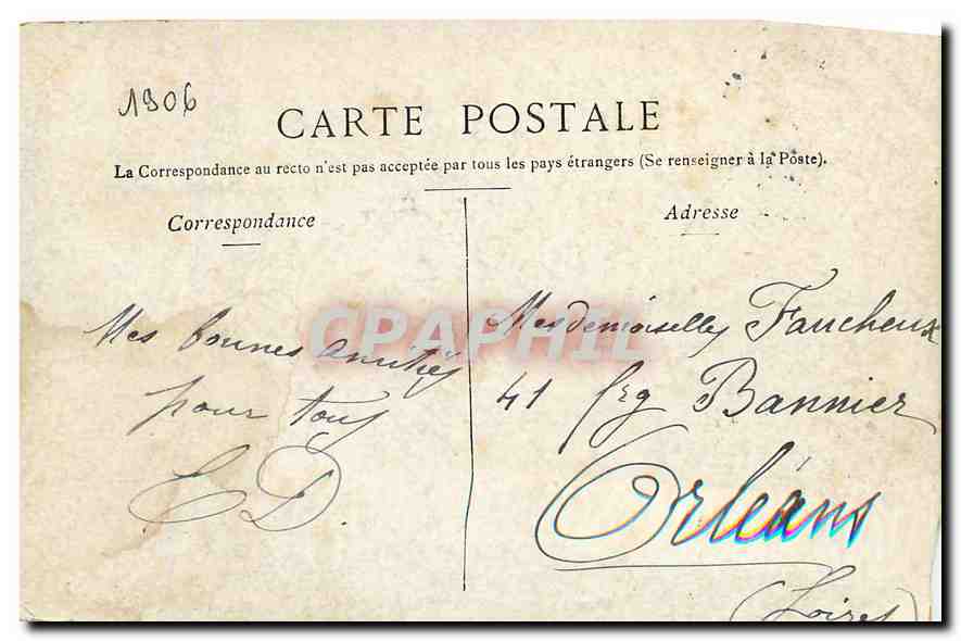 CPA Paris Banque de France  — Rückseite