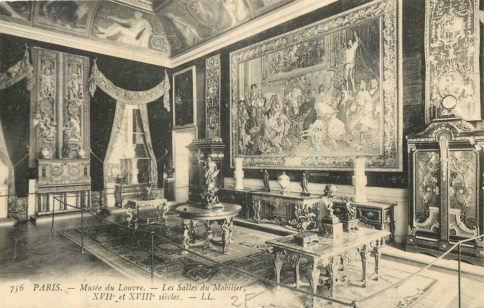 CPA Paris Musee du Louvre Les Salles du Mobilier 