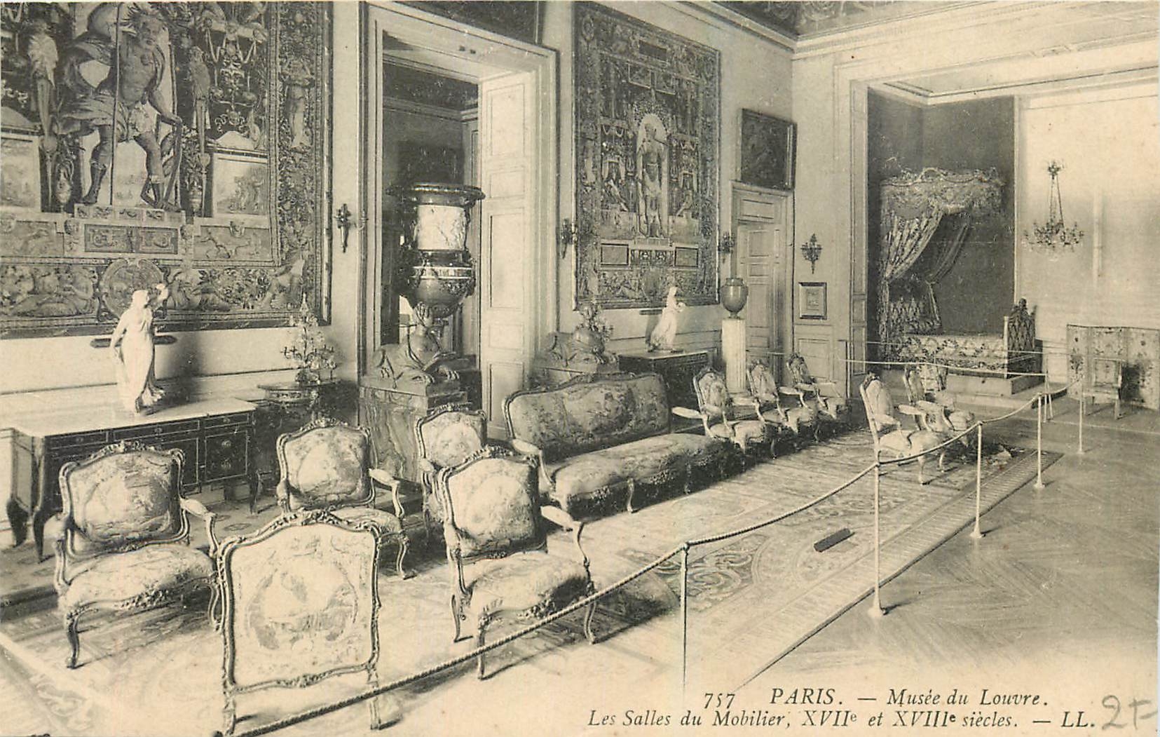CPA Paris Musee du Louvre Les Salles du Mobilier 