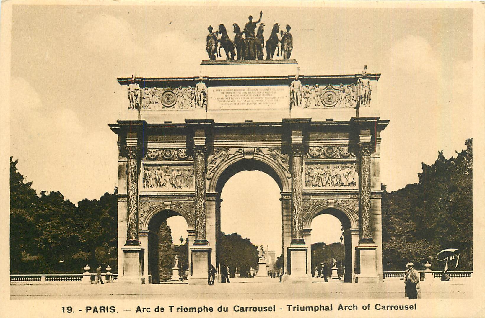 CPA Paris Arc de Triomphe du Carrousel 