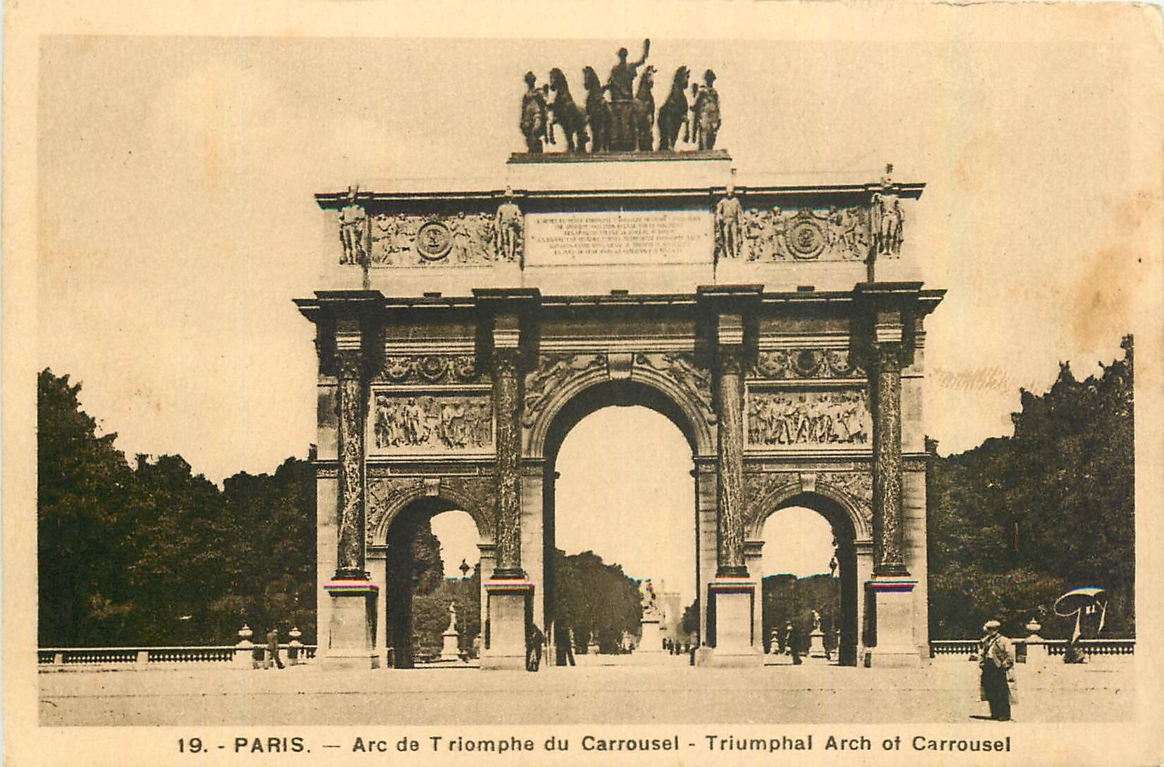 CPA Paris Arc de Triomphe du Carrousel 