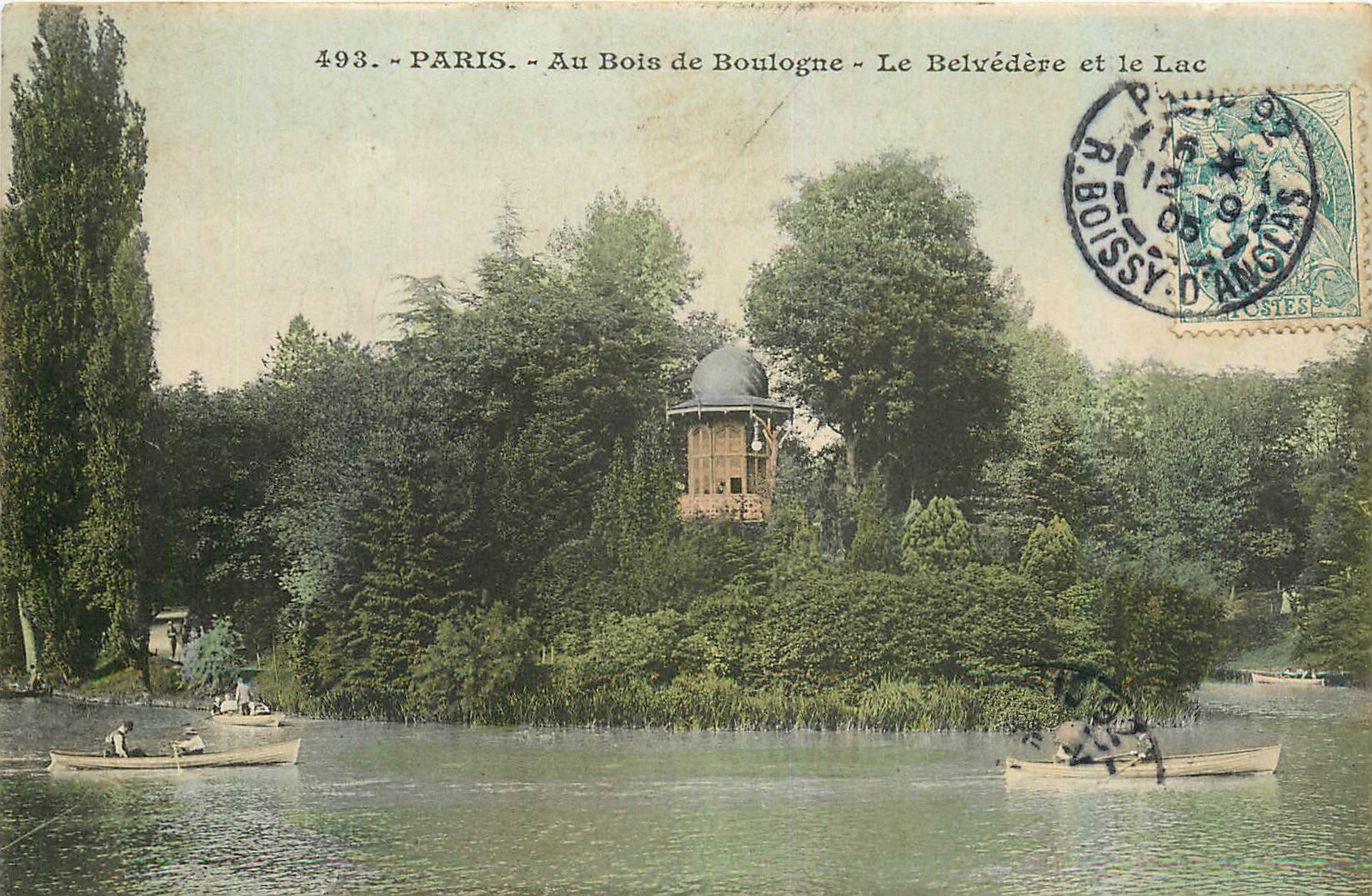CPA Paris Au Bois de Boulogne Le Belvedere et le Lac 