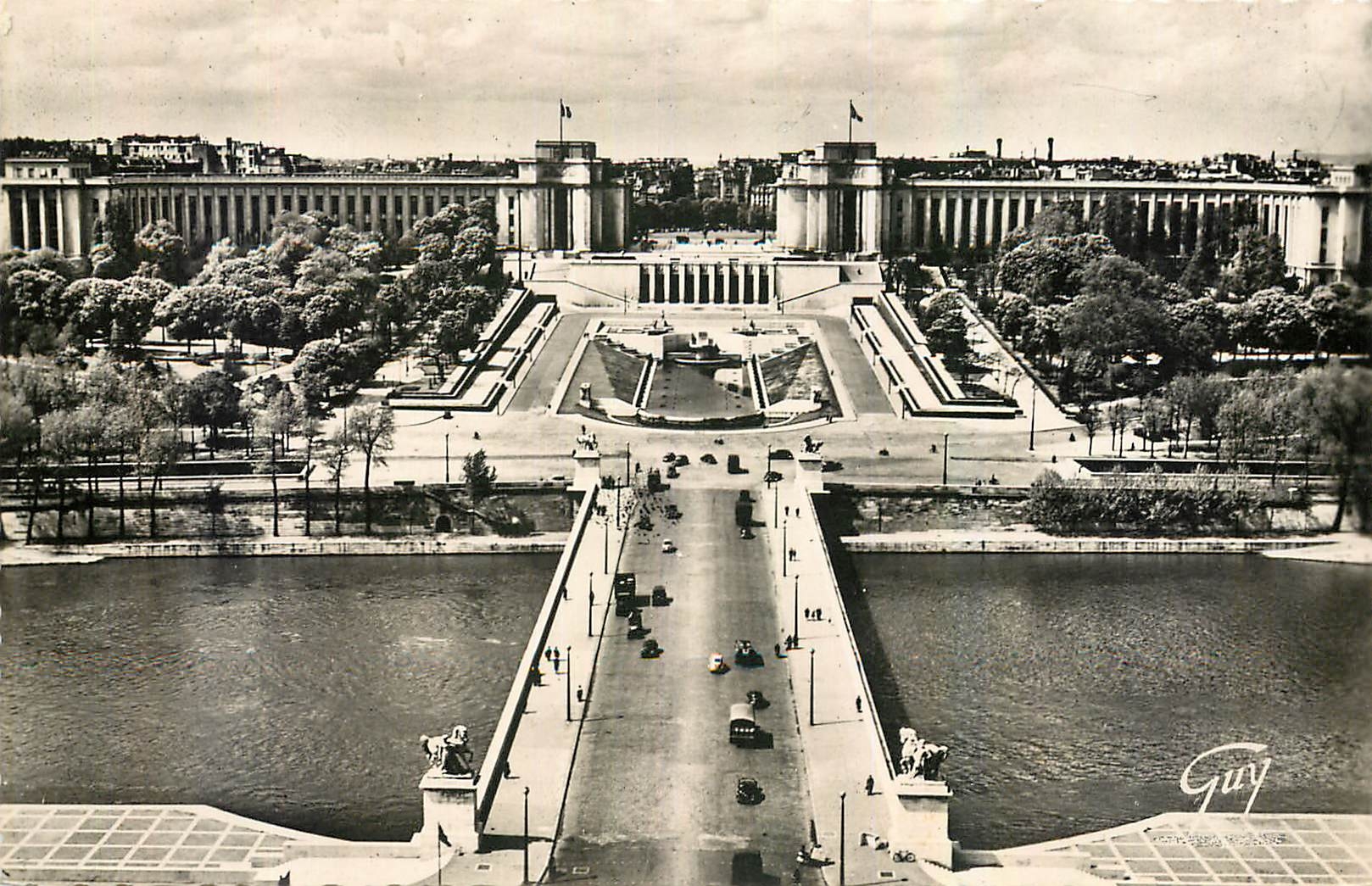 CPA Paris et ses Merveilles Le pont d'Iena et le palais de Chaillot 