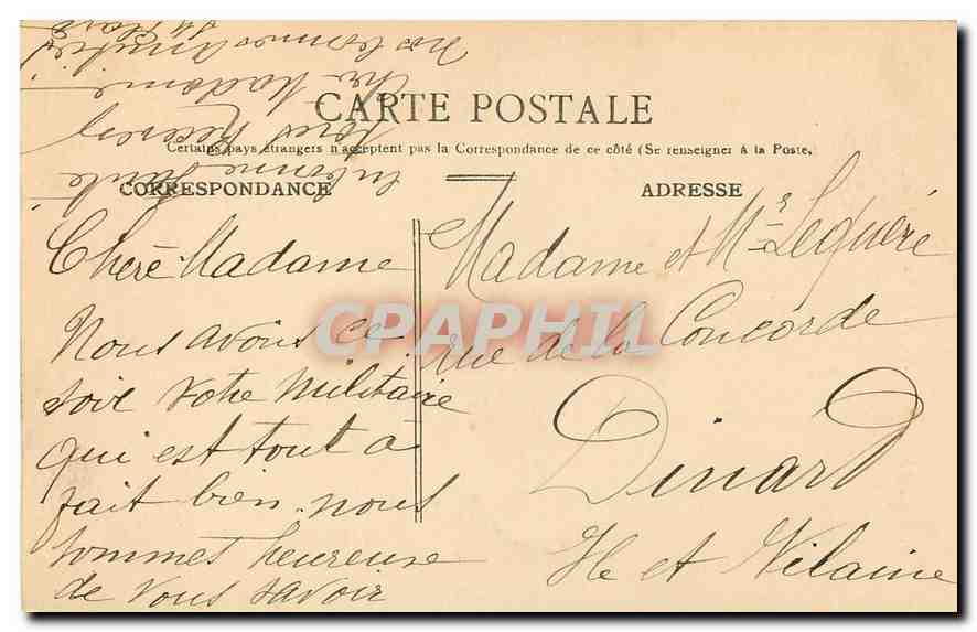 CPA Paris N D de la Consolation  — Verso