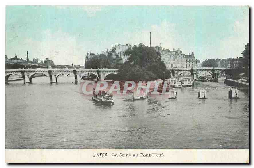 CPA Paris La Seine au Pont Neuf 
