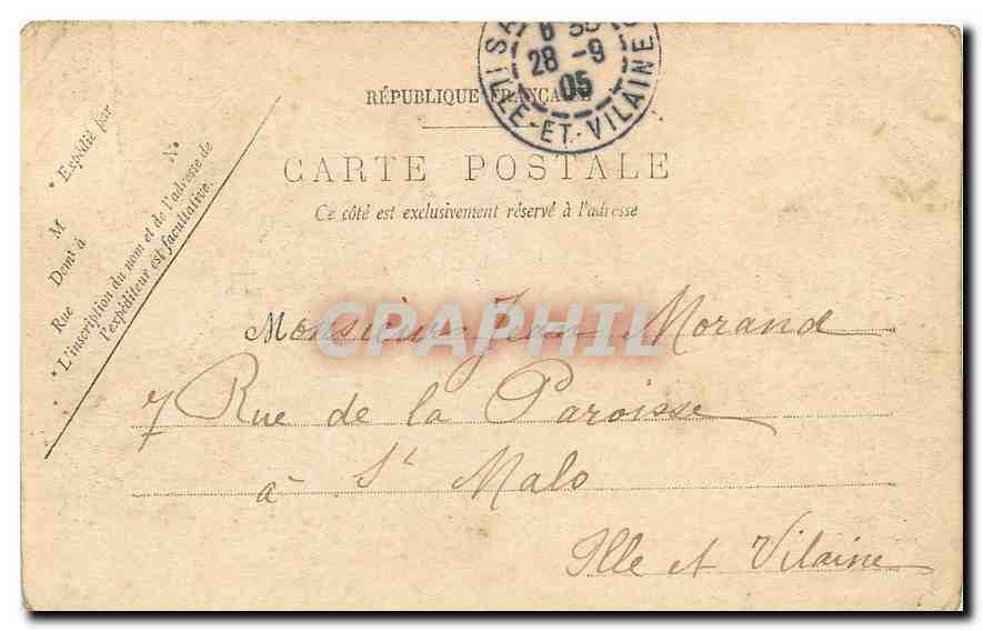 CPA Paris L'Ecluse de la Monnaie  — Rückseite