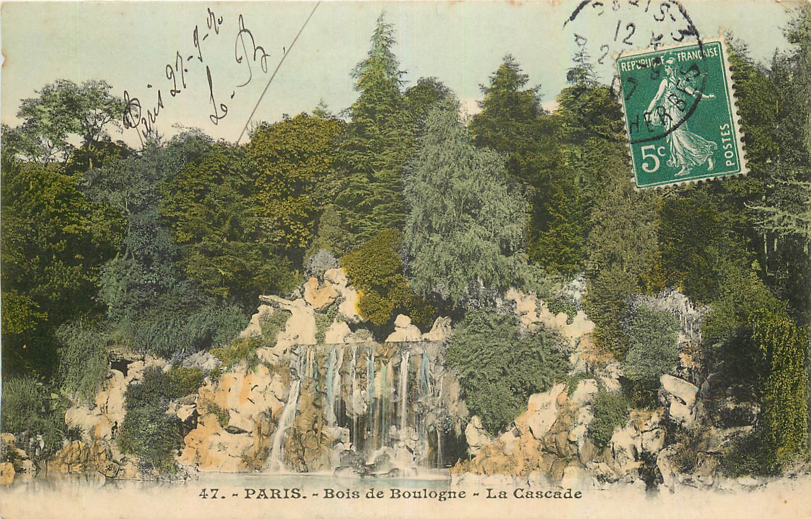 CPA Paris Bois de Boulogne La Cascade 
