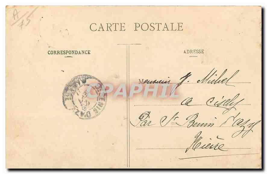 CPA Paris Bois de Boulogne La Cascade  — Rückseite