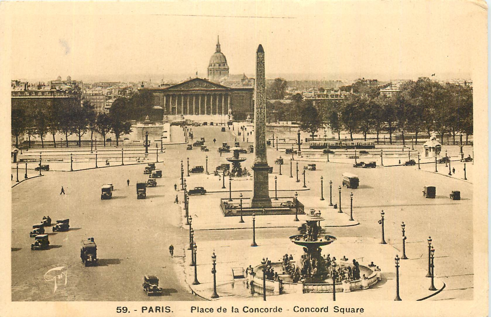 CPA Paris Place de la Concorde 
