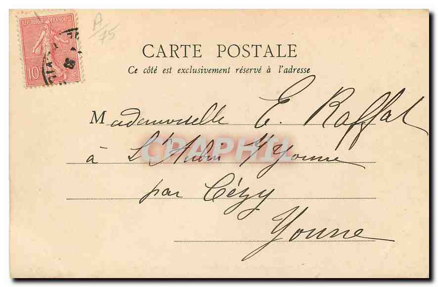 CPA Paris Jardins des Tuileries et le Louvre  — Rückseite
