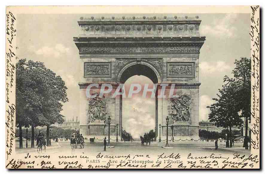 CPA Paris Arc de Triomphe de l'Etoile 