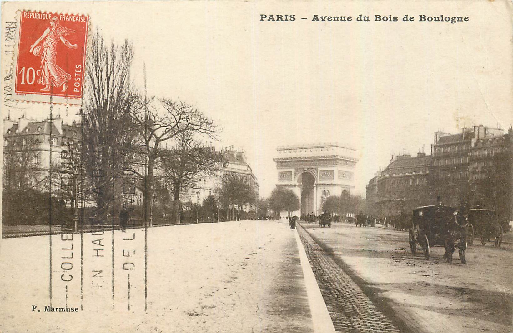 CPA Paris Avenue du Bois de Boulogne 