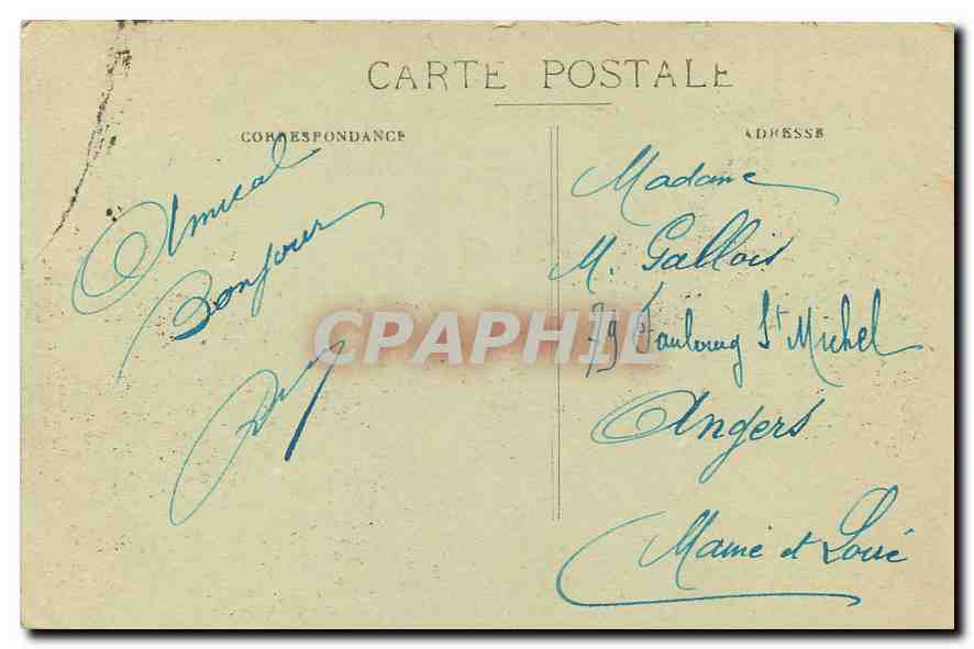 CPA Paris Avenue du Bois de Boulogne  — Verso