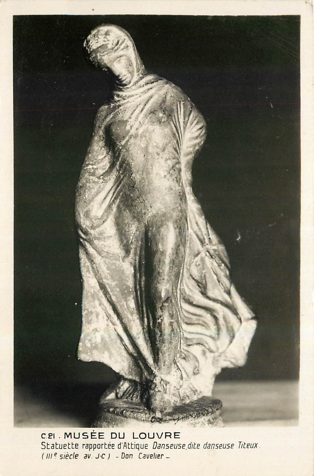 CPA Musee du Louvre Statuette rapportee d'Attique Danseuse dite danseuse Titeux 