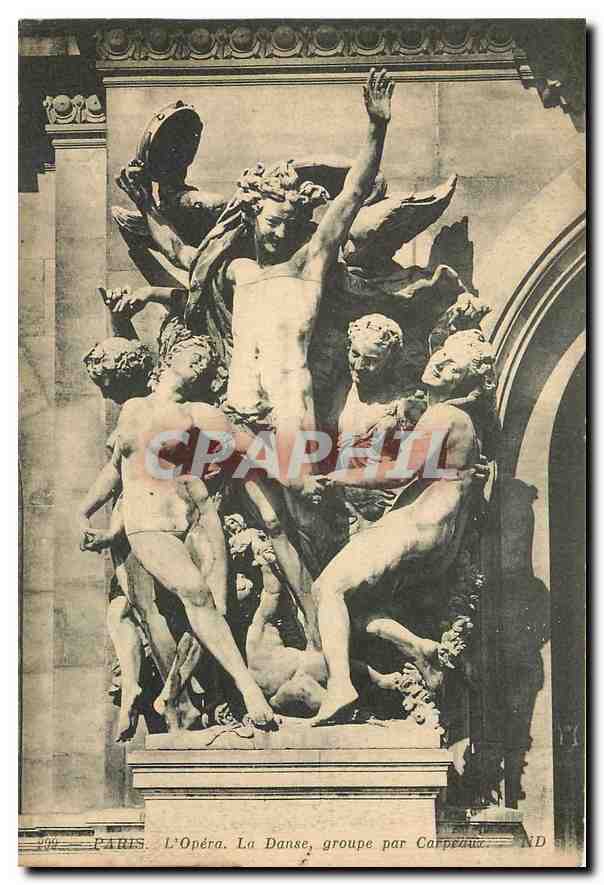 CPA Paris L'Opera groupe par Carpeaux 
