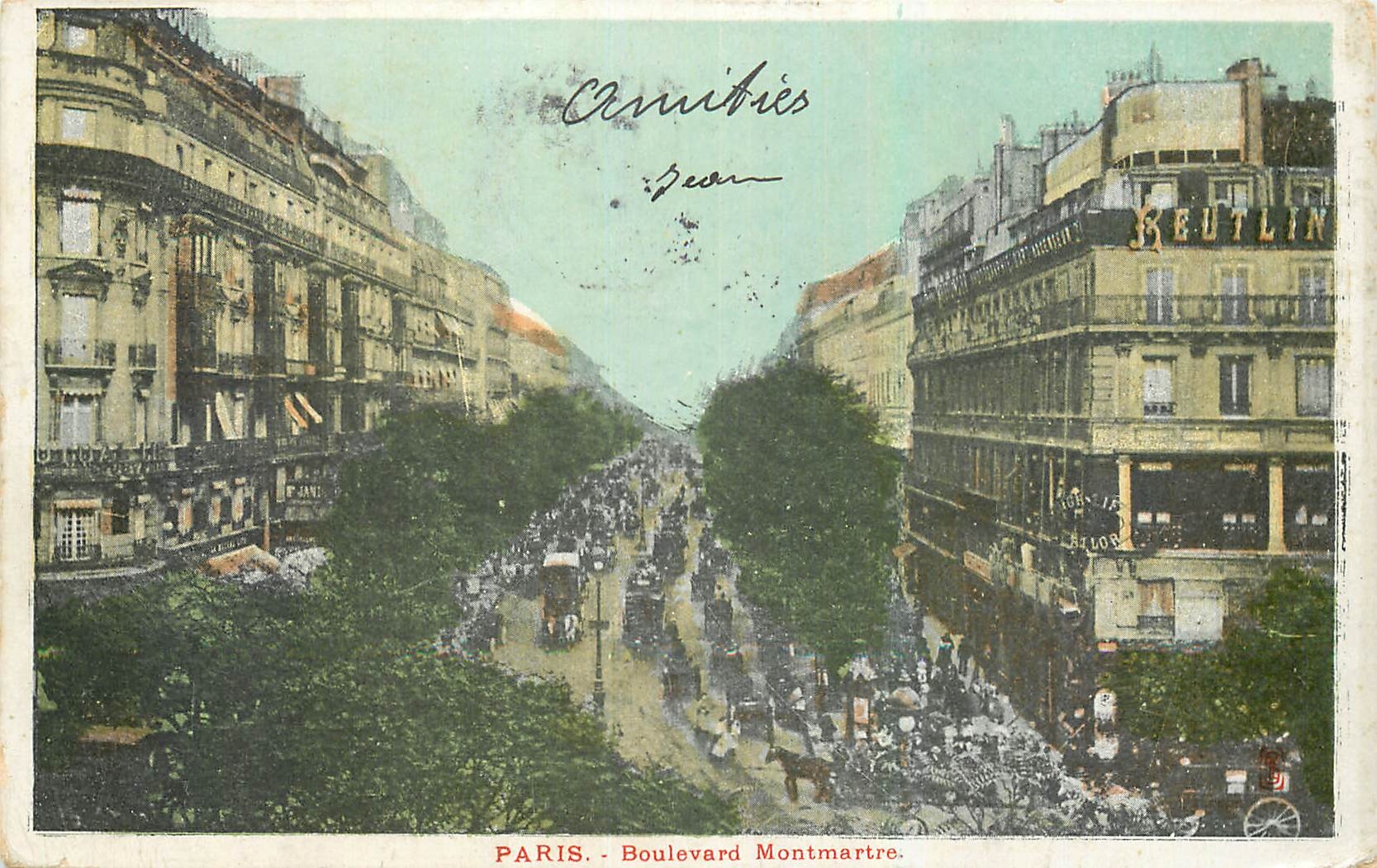 CPA Paris Boulevard Montmartre 