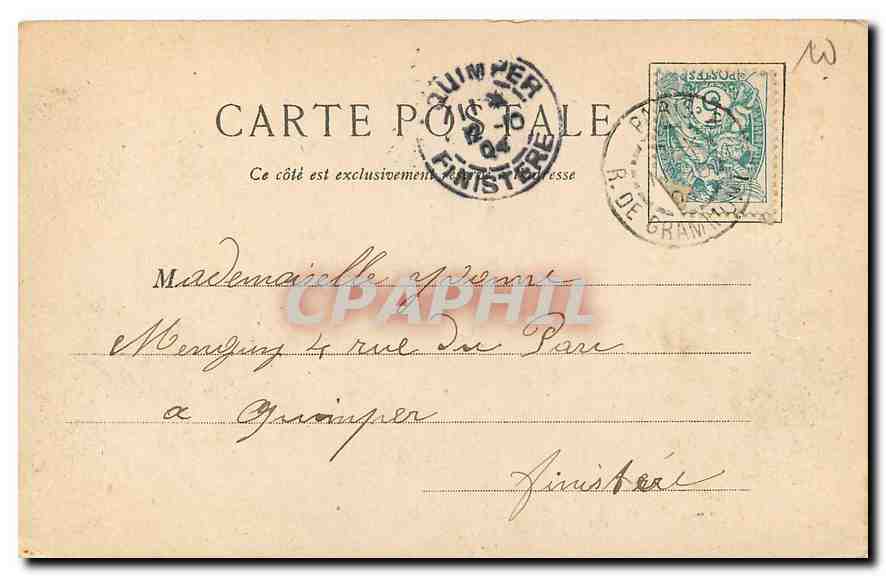 CPA Paris Boulevard Montmartre  — Rückseite
