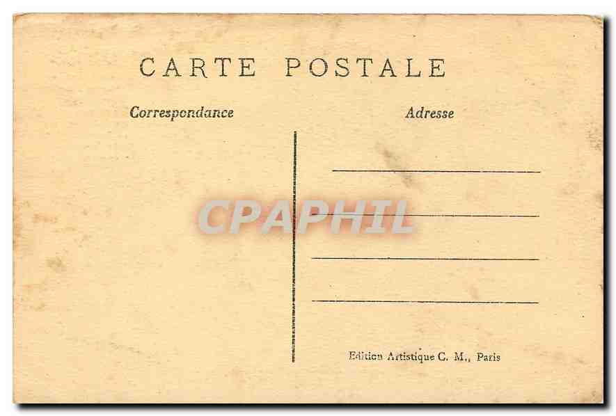 CPA Paris L'Arc de Triomphe de l'Etoile  — Rückseite