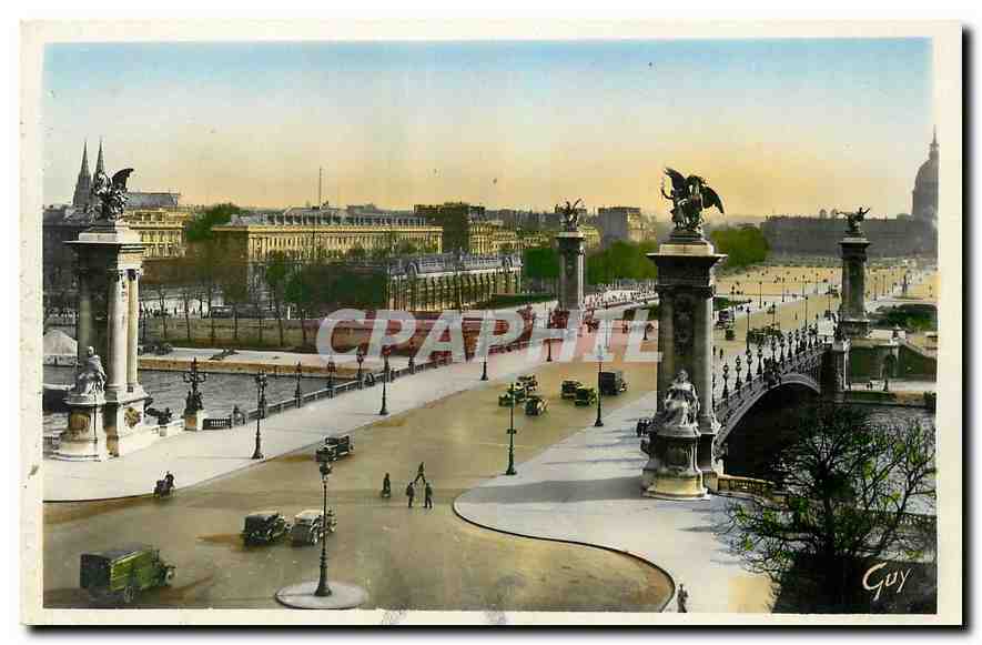 CPA Paris et ses Merveilles Perspective sur le Pont Alexandre 