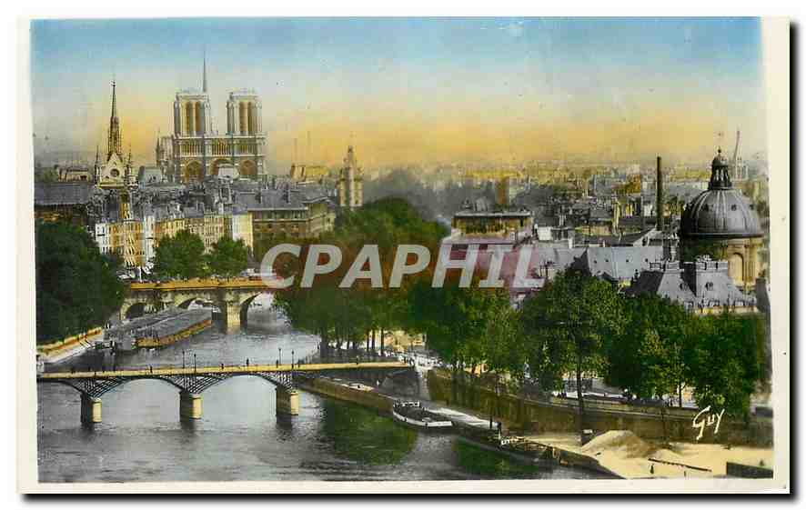 CPA Paris et ses Merveilles Perspective aux L'Ile de la Cite 