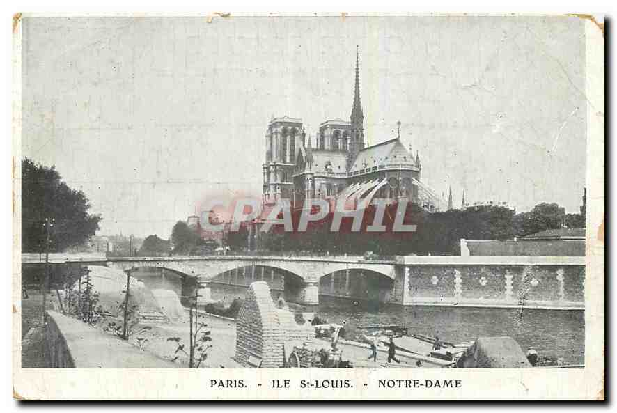 CPA Paris Ile St Louis Notre Dame 