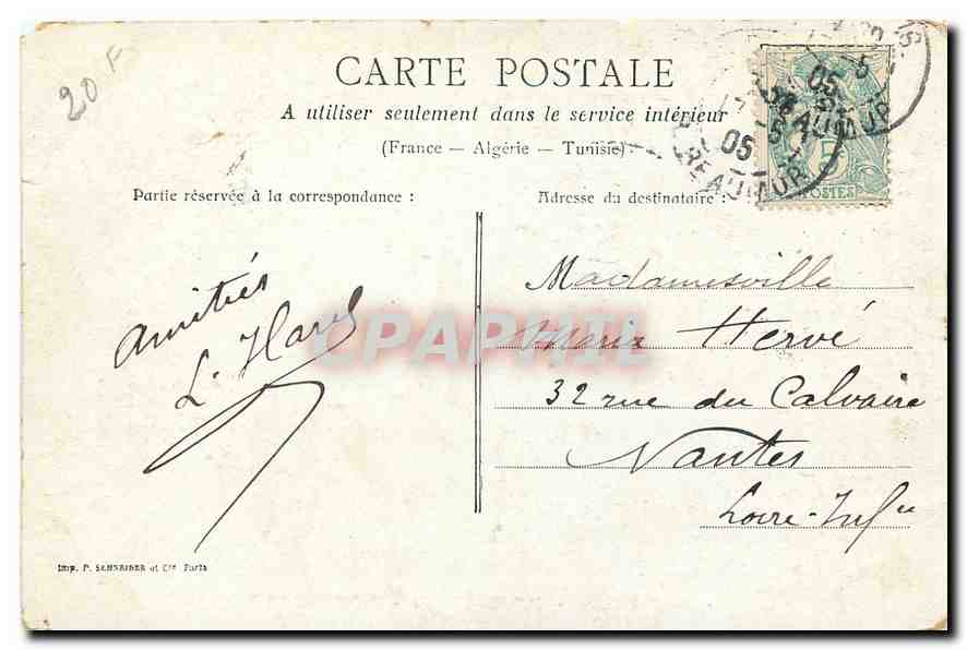 CPA Paris Ile St Louis Notre Dame  — Rückseite