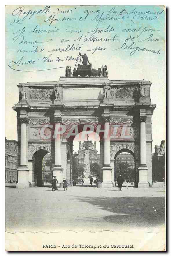 CPA Paris Arc de Triomphe du Carrousel 