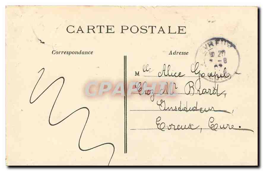 CPA Paris Avenue des Champs Elysees  — Rückseite