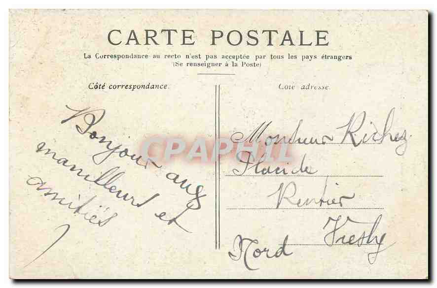 CPA Paris Le Pantheon  — Rückseite