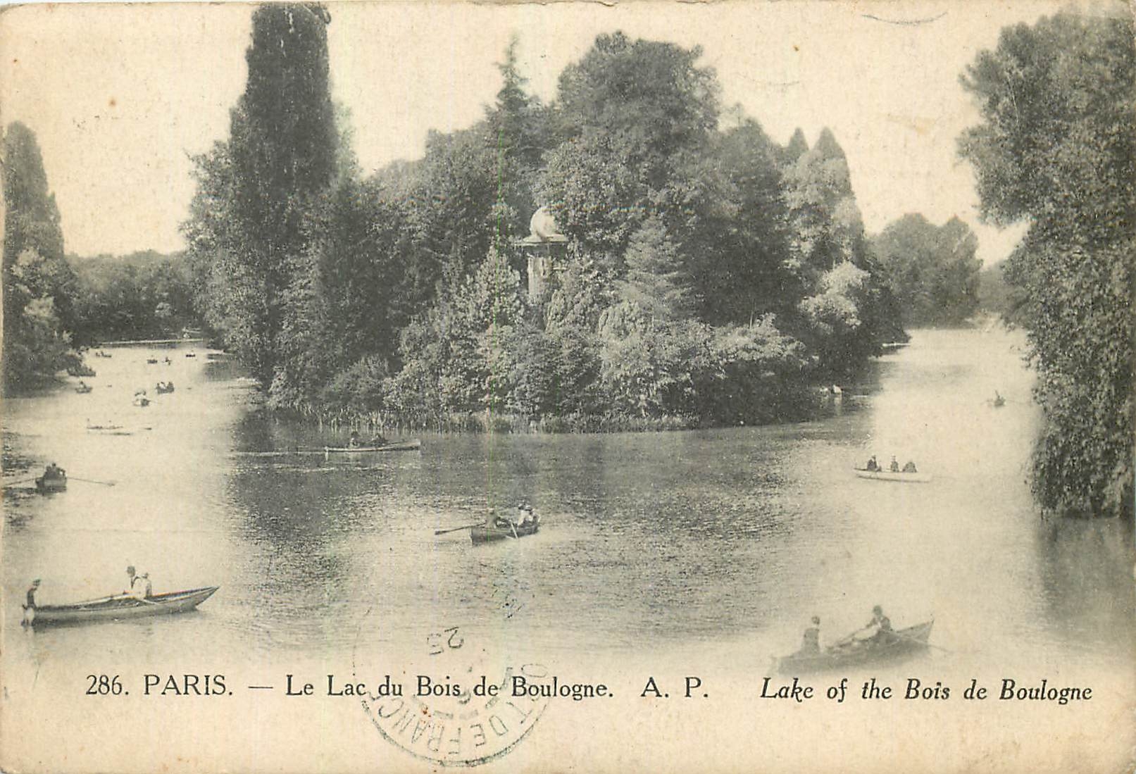 CPA Paris Le Lac du Bois de Boulogne 