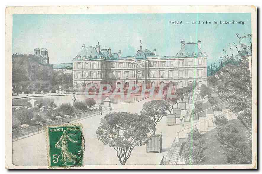 CPA Paris Les Jardins du Luxembourg 