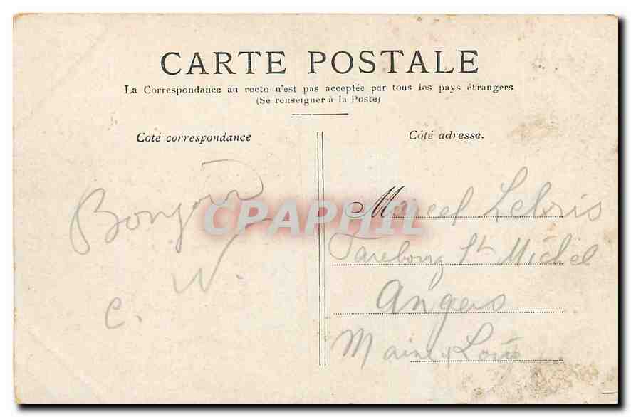 CPA Paris Les Jardins du Luxembourg  — Rückseite