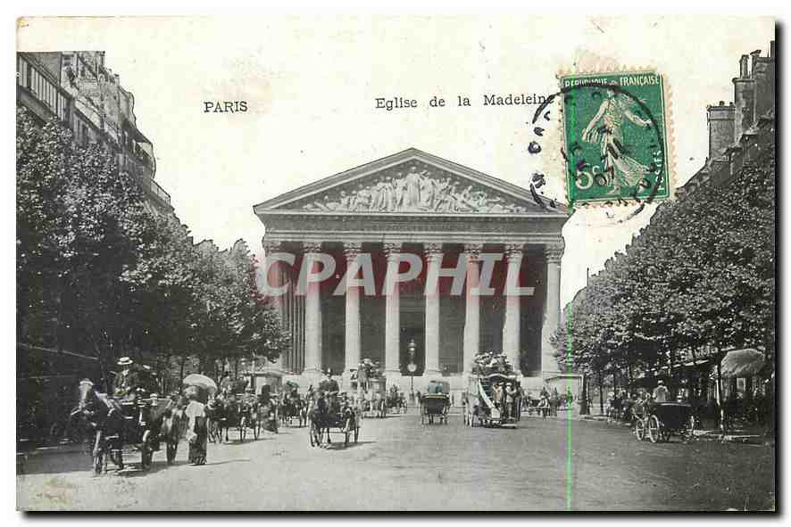 CPA Paris Eglise de la Madeleine 