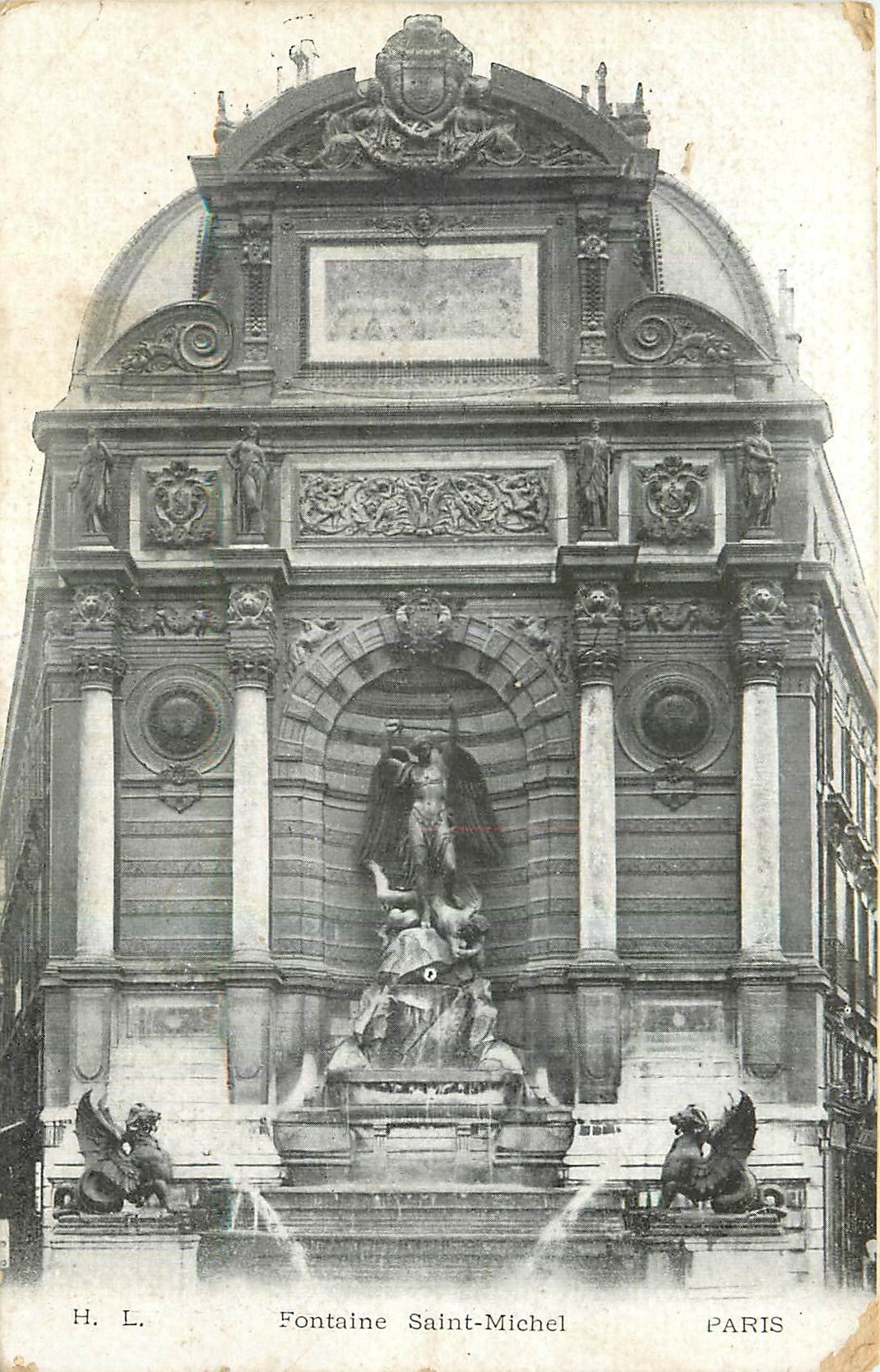 CPA Fontaine Saint Michel Paris 