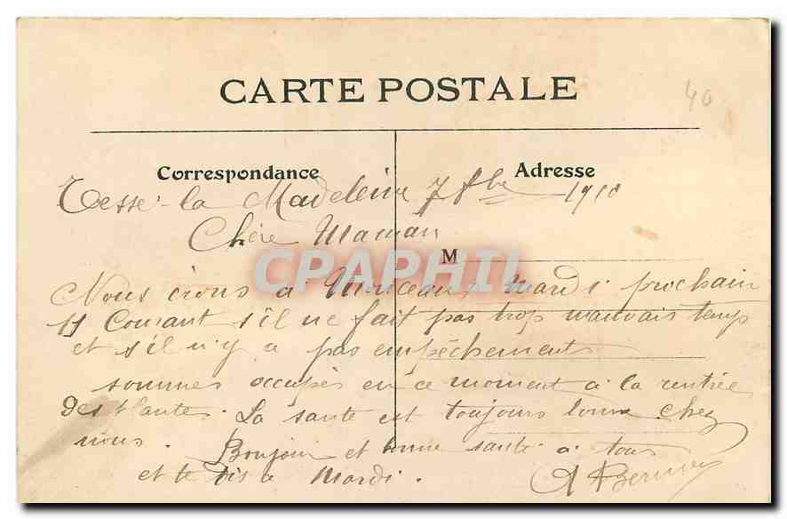 CPA La Seine a travers Paris Le Viaduc d'Auteuil  — Rückseite
