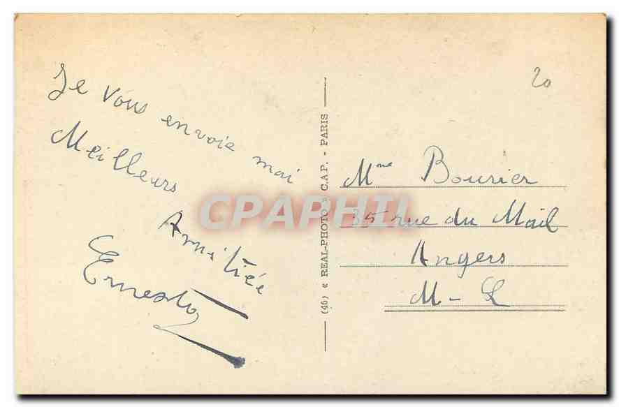CPA Paris Notre Dame  — Verso