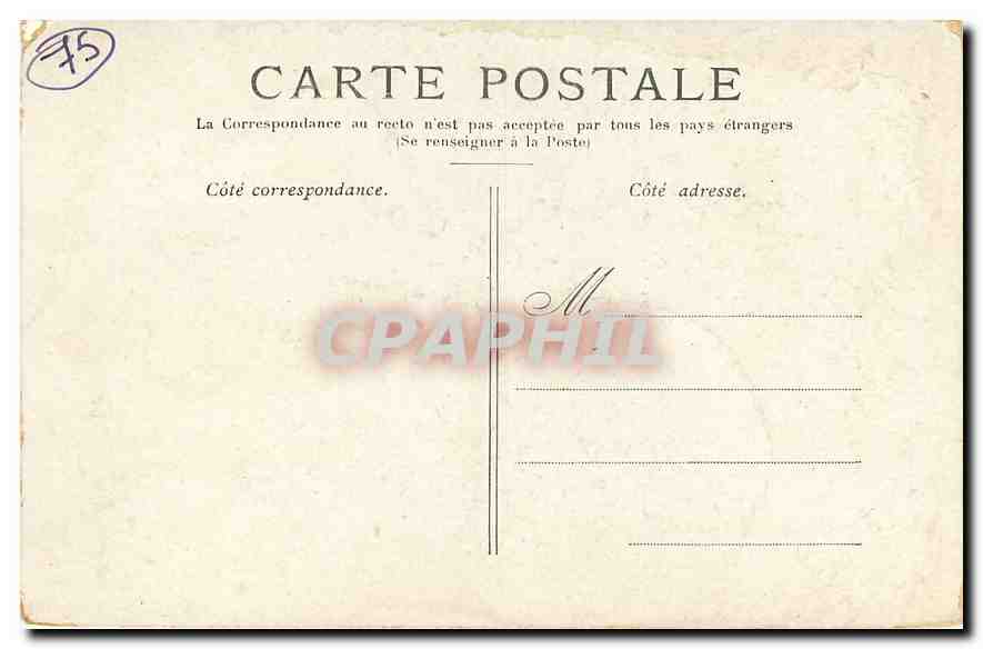 CPA Paris Notre Dame  — Verso