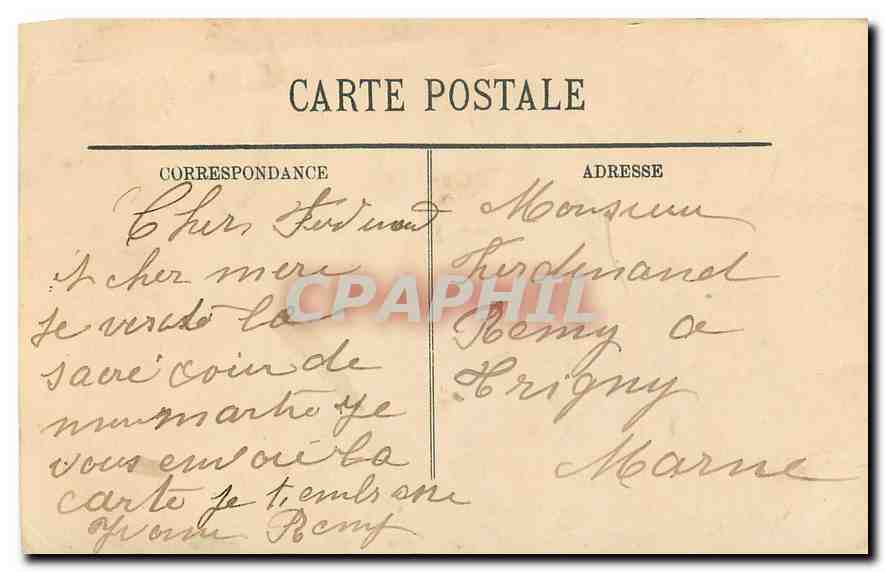 CPA Paris Le Sacre Coeur  — Rückseite