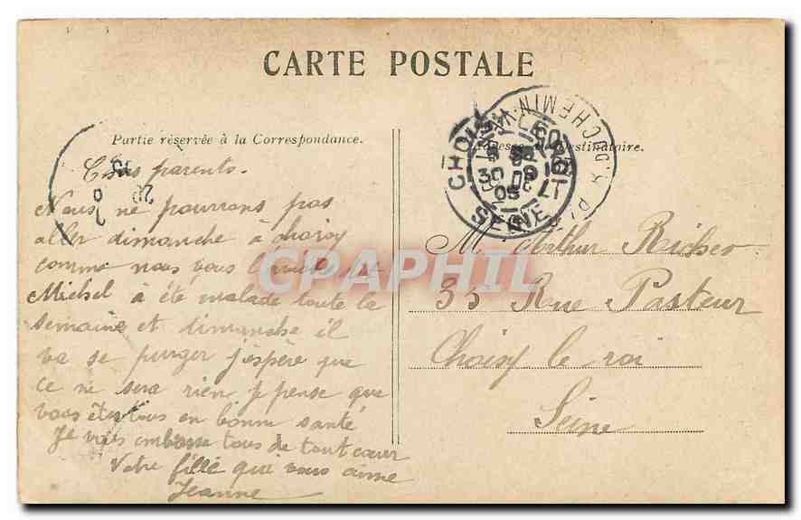 CPA Paris Le Temple Buttes Chaumont  — Verso