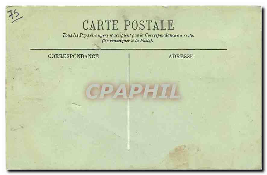 CPA Paris Notre Dame  — Rückseite