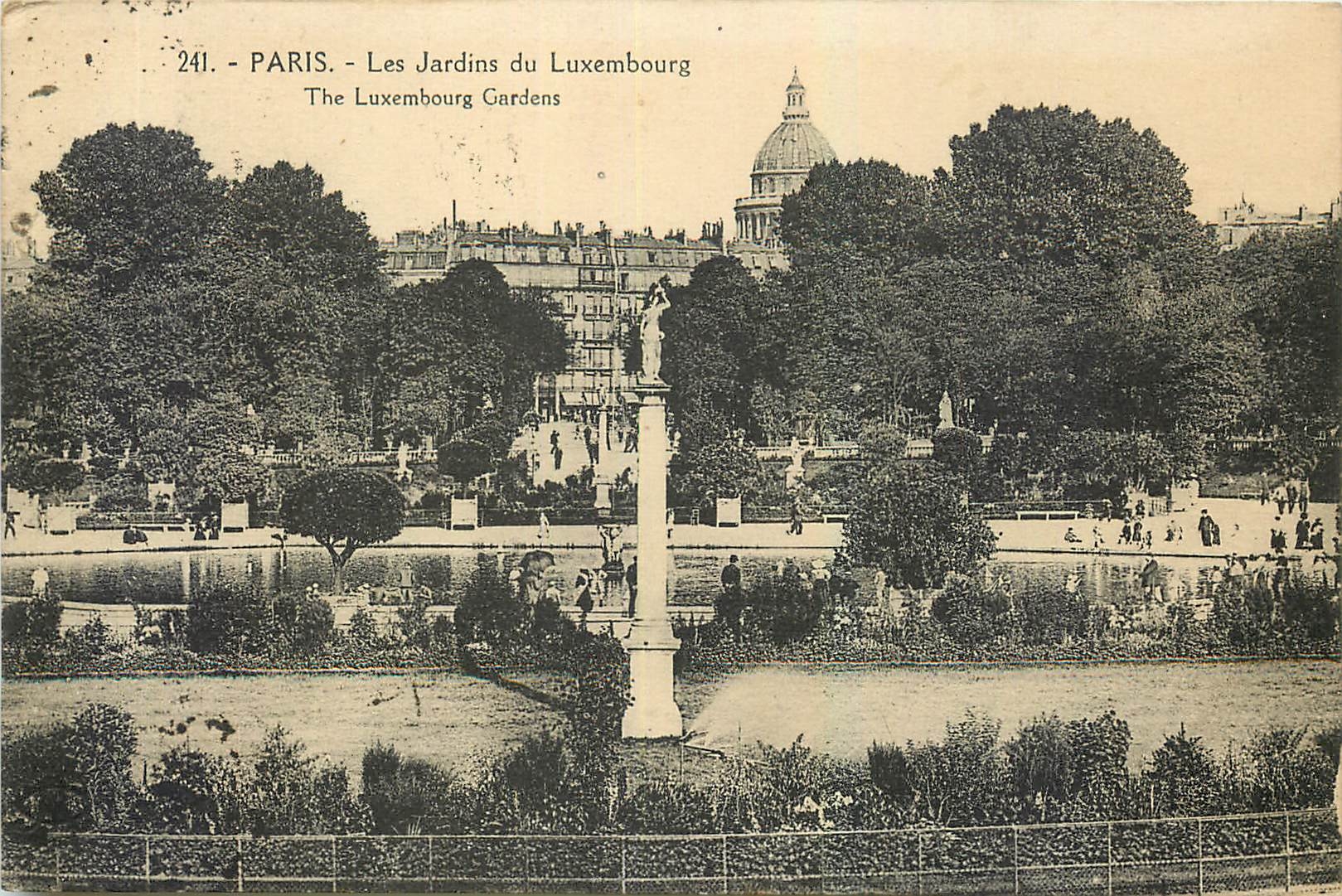 CPA Paris Les Jardins du Luxembourg 