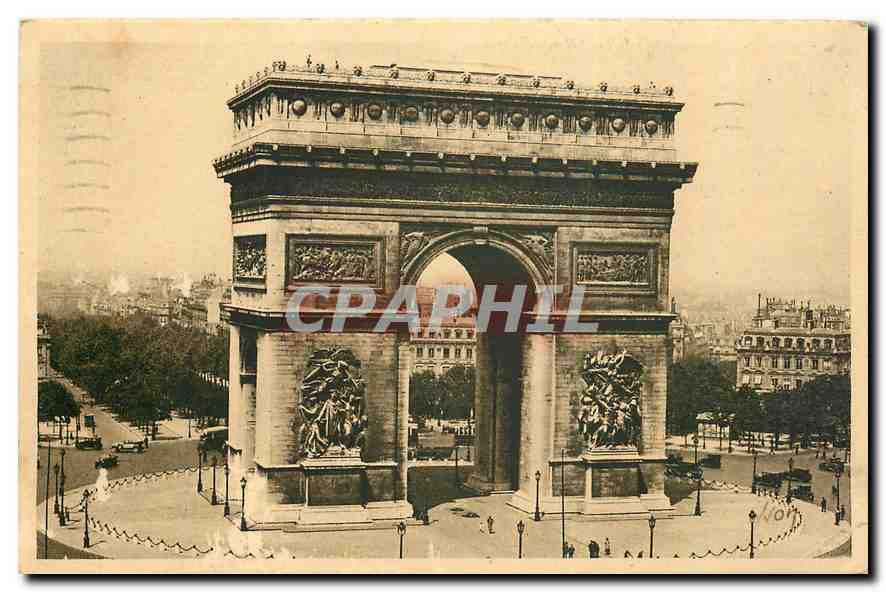 CPA Paris Arc de Triomphe 