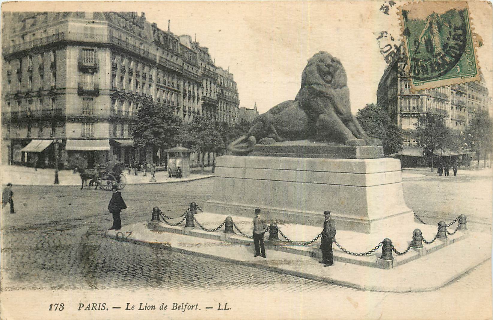 CPA Paris Le Lion de Belfort 