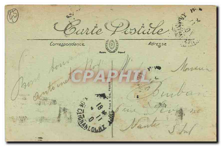 CPA Paris Le Lion de Belfort  — Rückseite