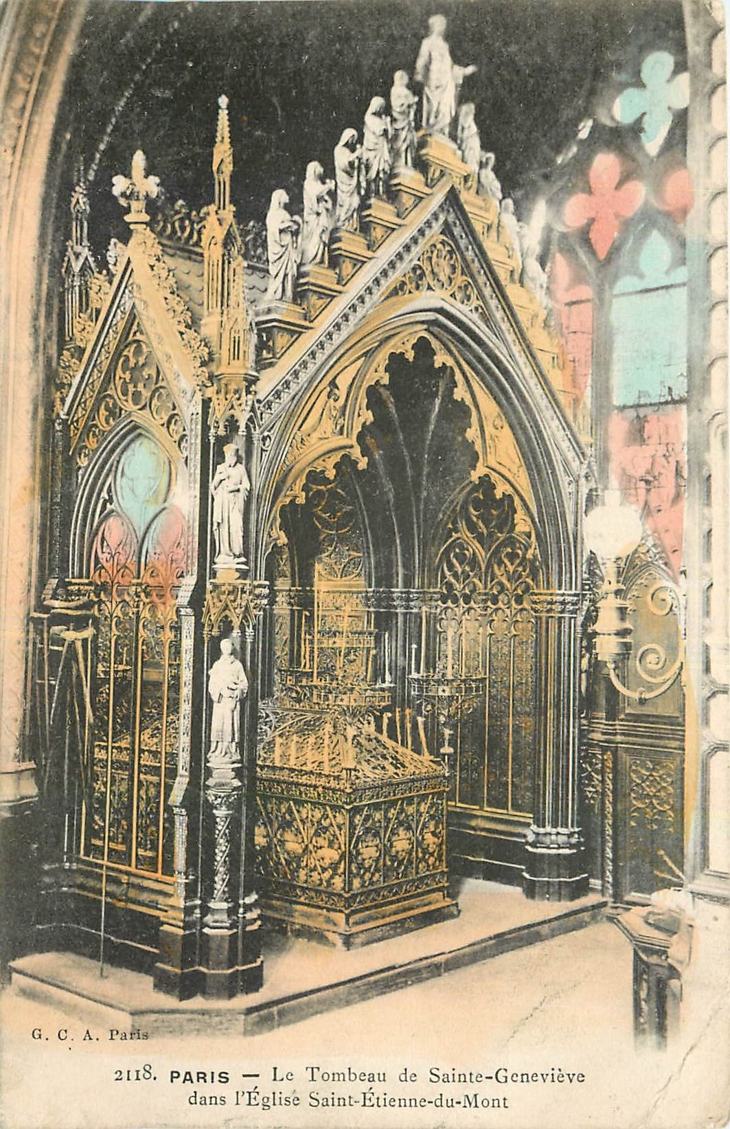 CPA Paris Le Tombeau de Sainte Genevieve dans l'Eglise Saint Etienne du Mont 