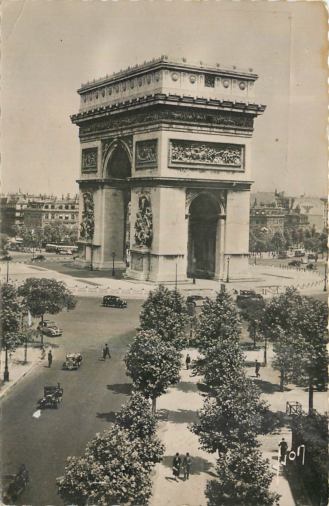 CPA Paris Arc de Triomphe de l'Etoile 