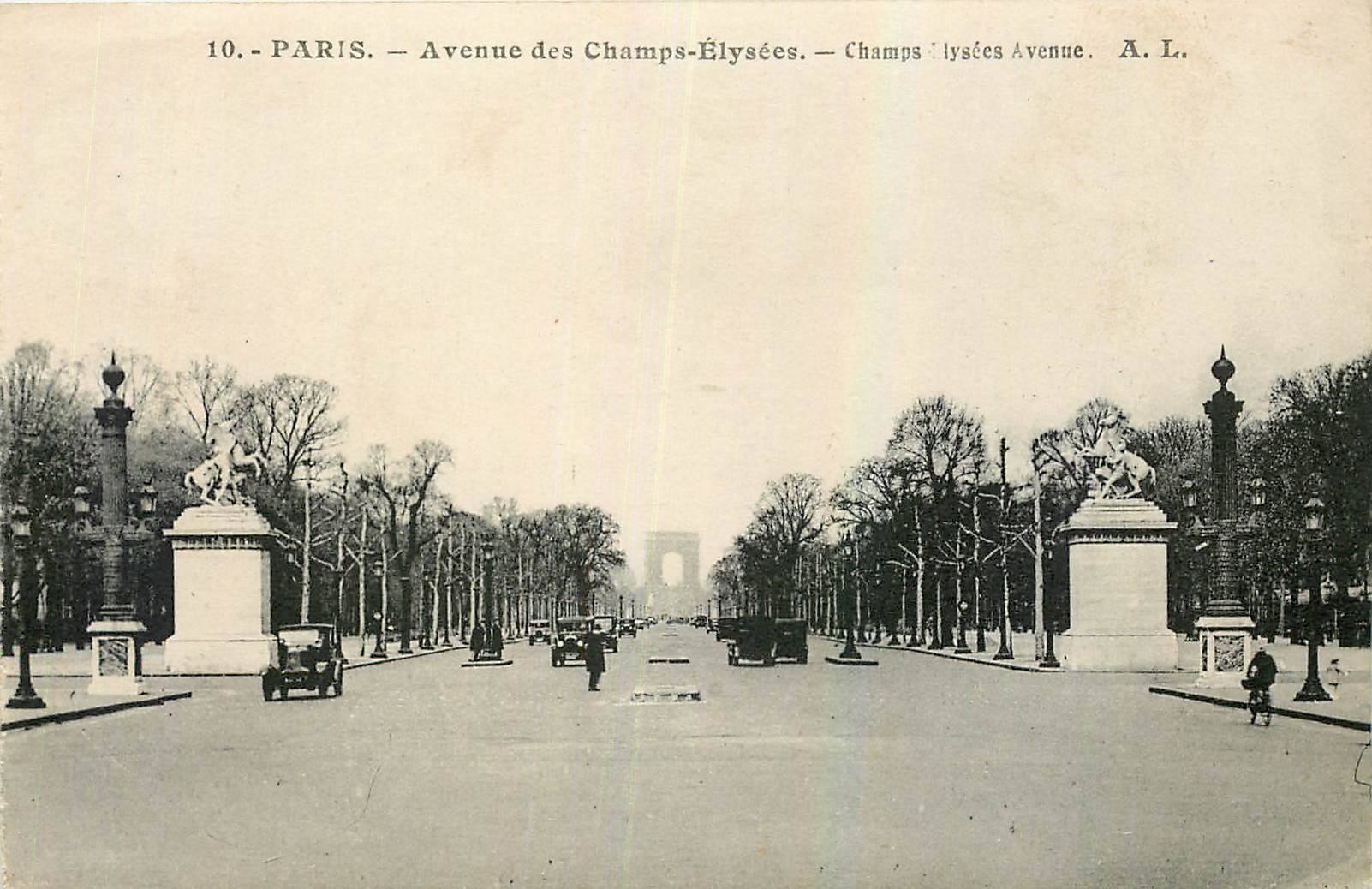 CPA Paris Avenue des Champs Elysees 