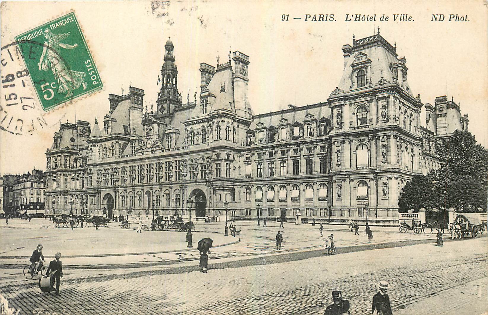 CPA Paris l'Hotel de Ville 