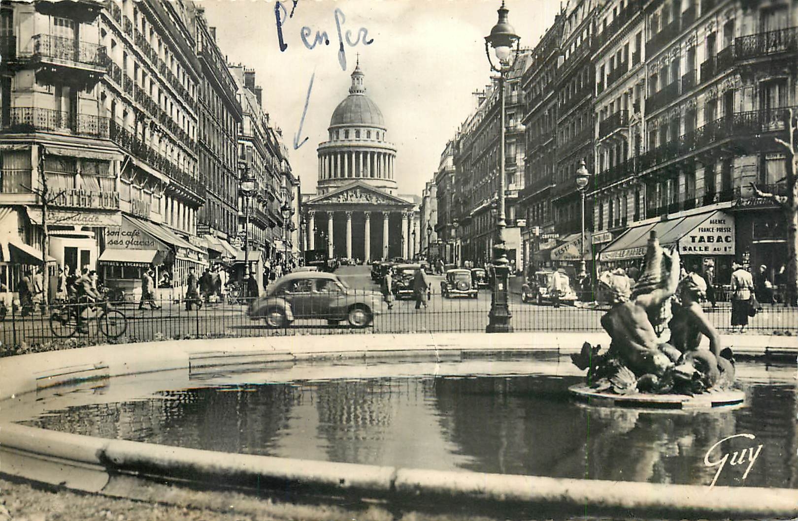 CPA Paris et ses Merveilles La rue Soufflot et le Pantheon 