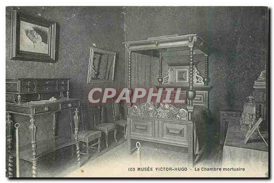 CPA Musee Victor Hugo La Chambre mortuaire 